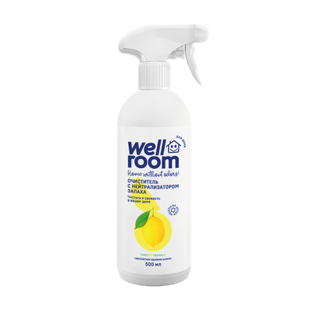 Очиститель Wellroom с нейтрализатором запаха животных цитрус 500мл
