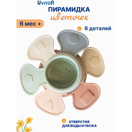 Игрушка Uviton пирамидка развивающая в ассортименте