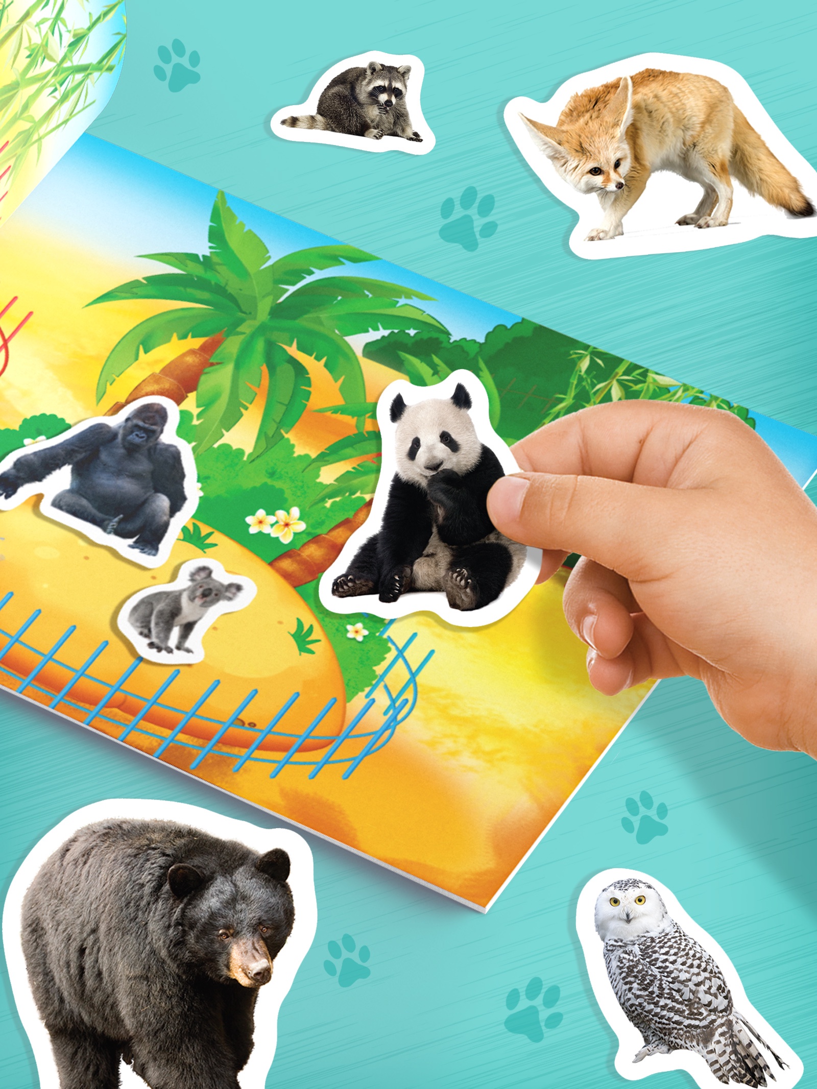 Книжка Буква-ленд 250 наклеек Животные зоопарка 8 стр - фото 5