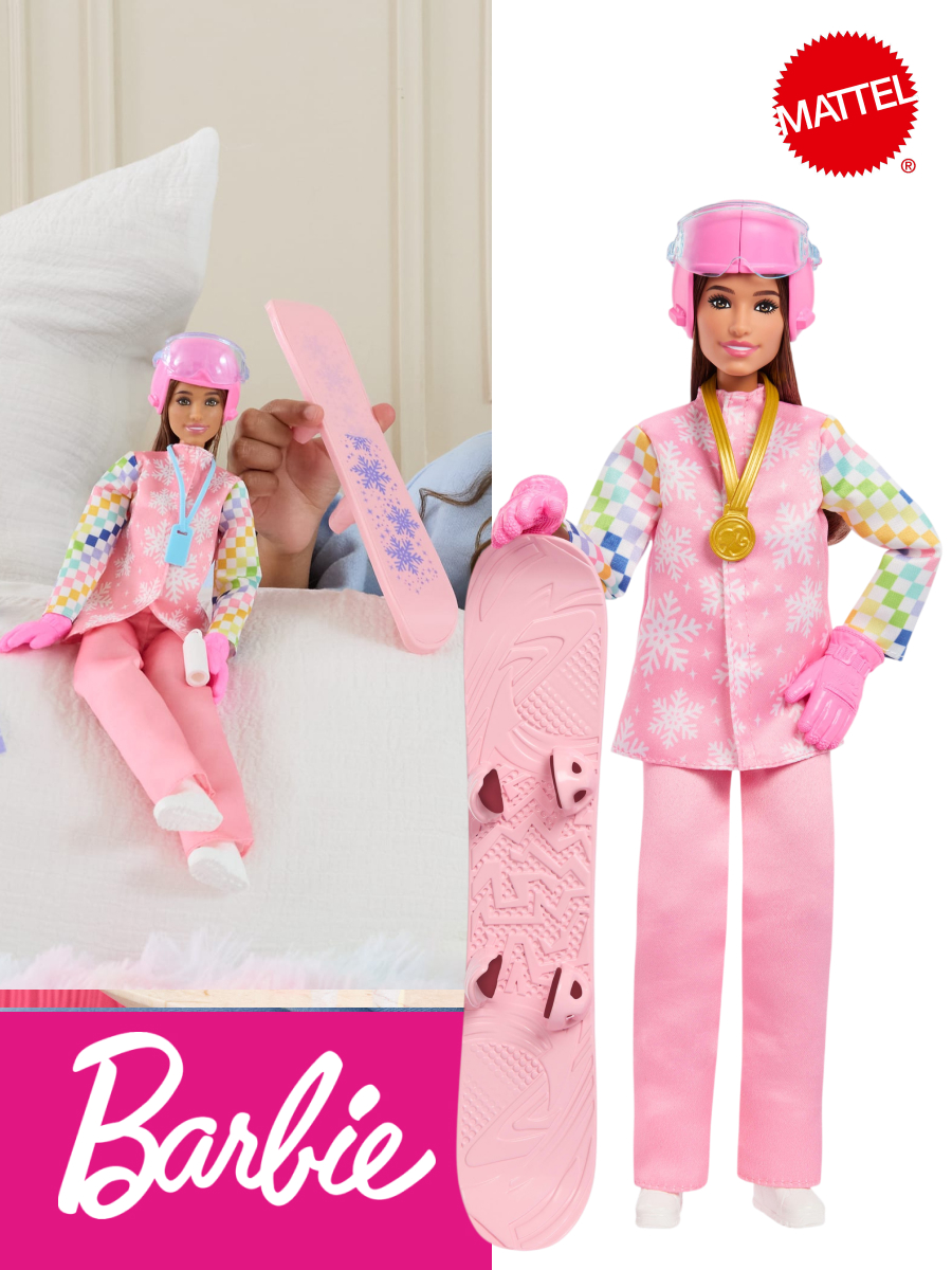 Кукла модельная Barbie Deluxe Career Сноубордистка высота 28 см JKF78 - фото 1