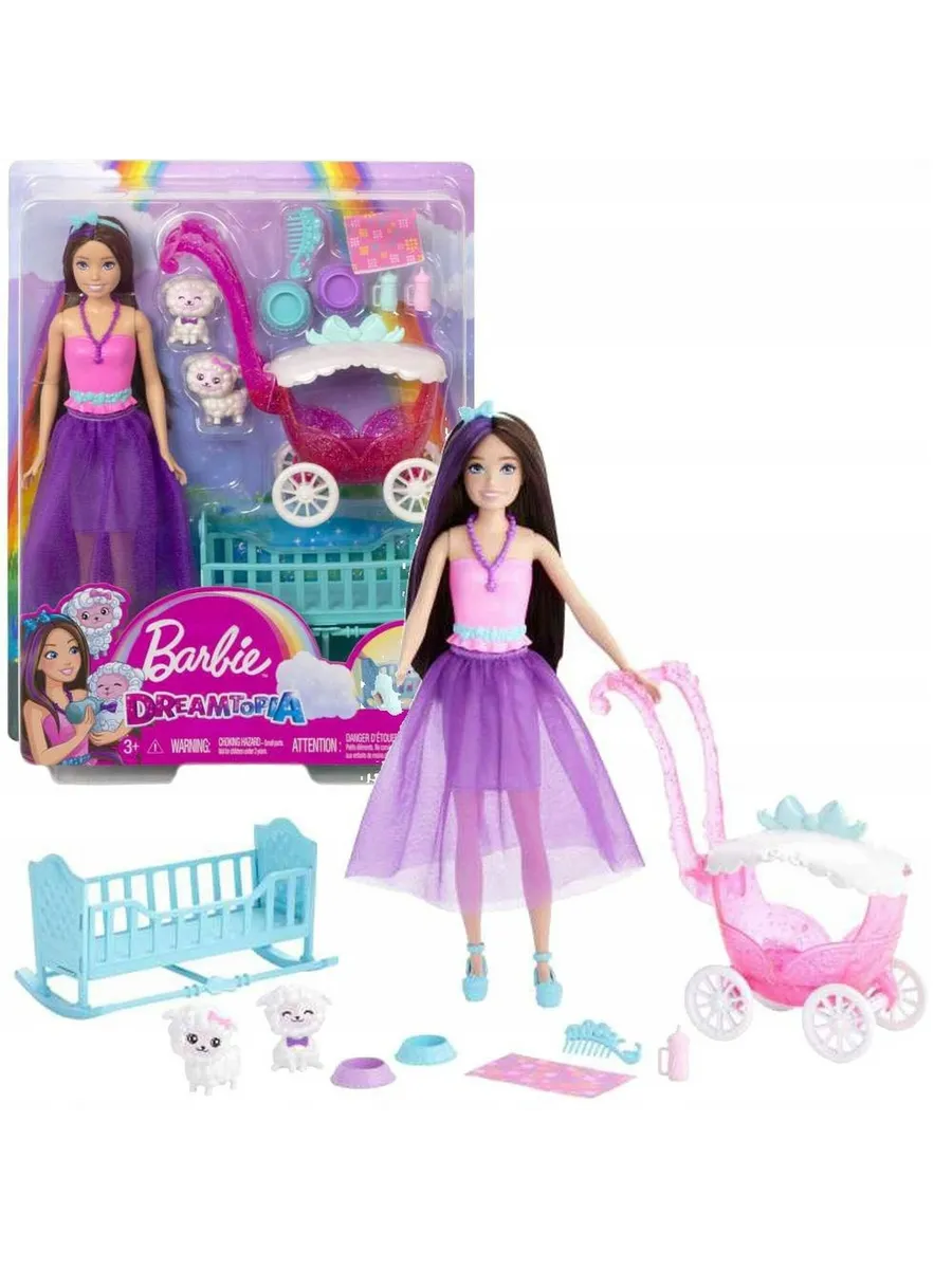 Кукла модельная Barbie Dreamtopia Skipper для ухода за ягненком 113093 - фото 1