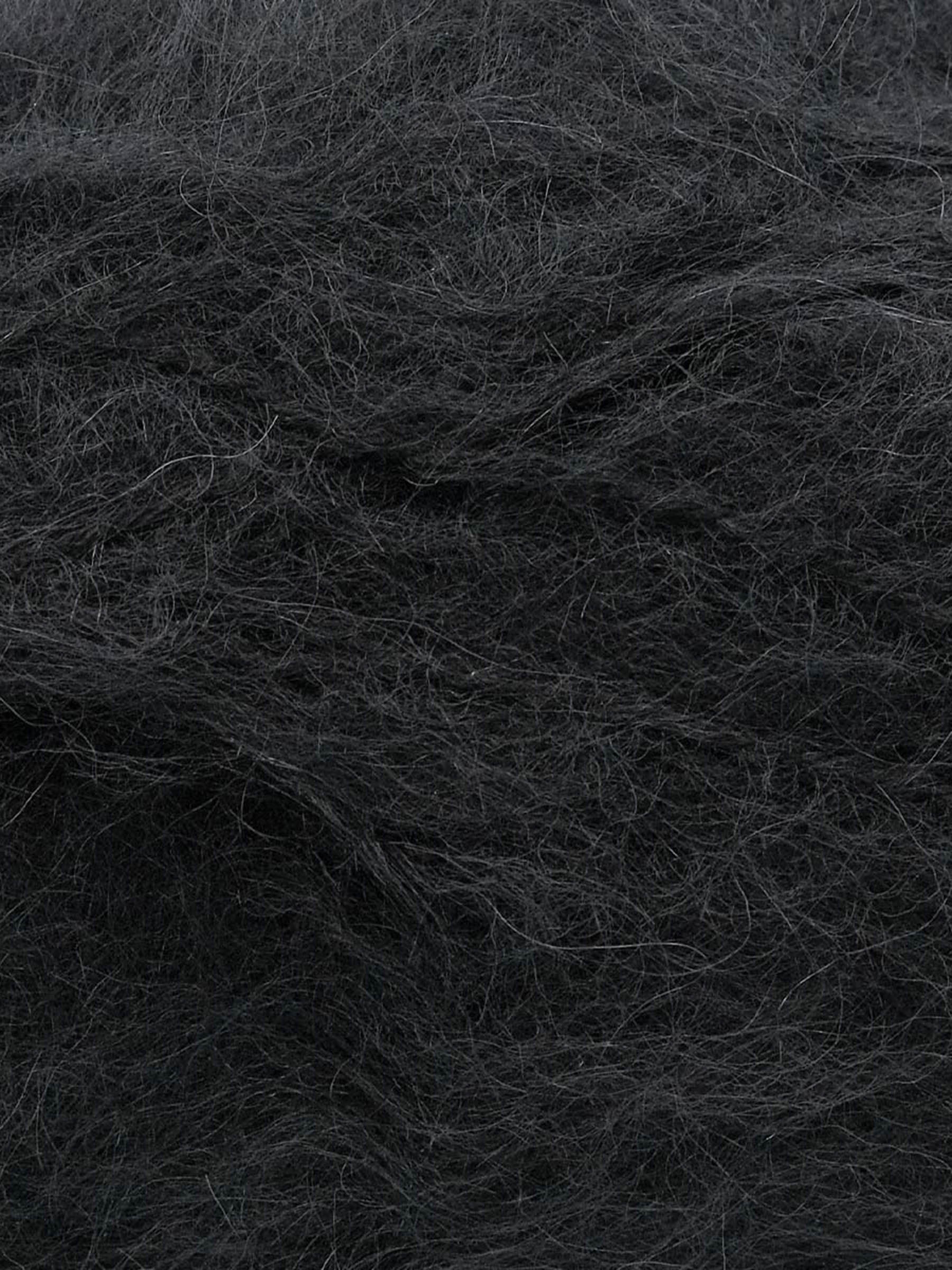 Пряжа Alize полушерстяная Mohair classic new 100 гр 200 м 5 мотков 60 черный - фото 4
