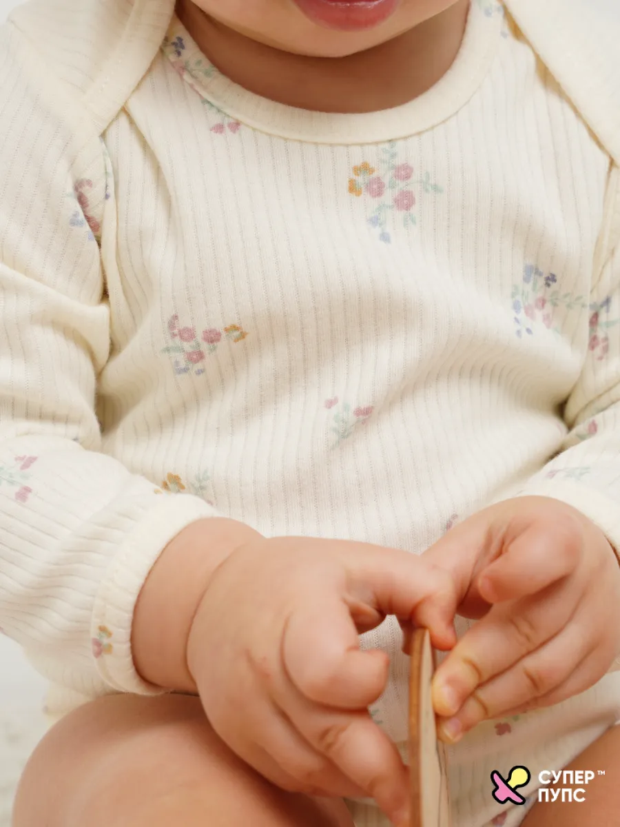 Боди 3 шт Супер Пупс нбр/3пр/бд/sk20/полоска/цветы - фото 21