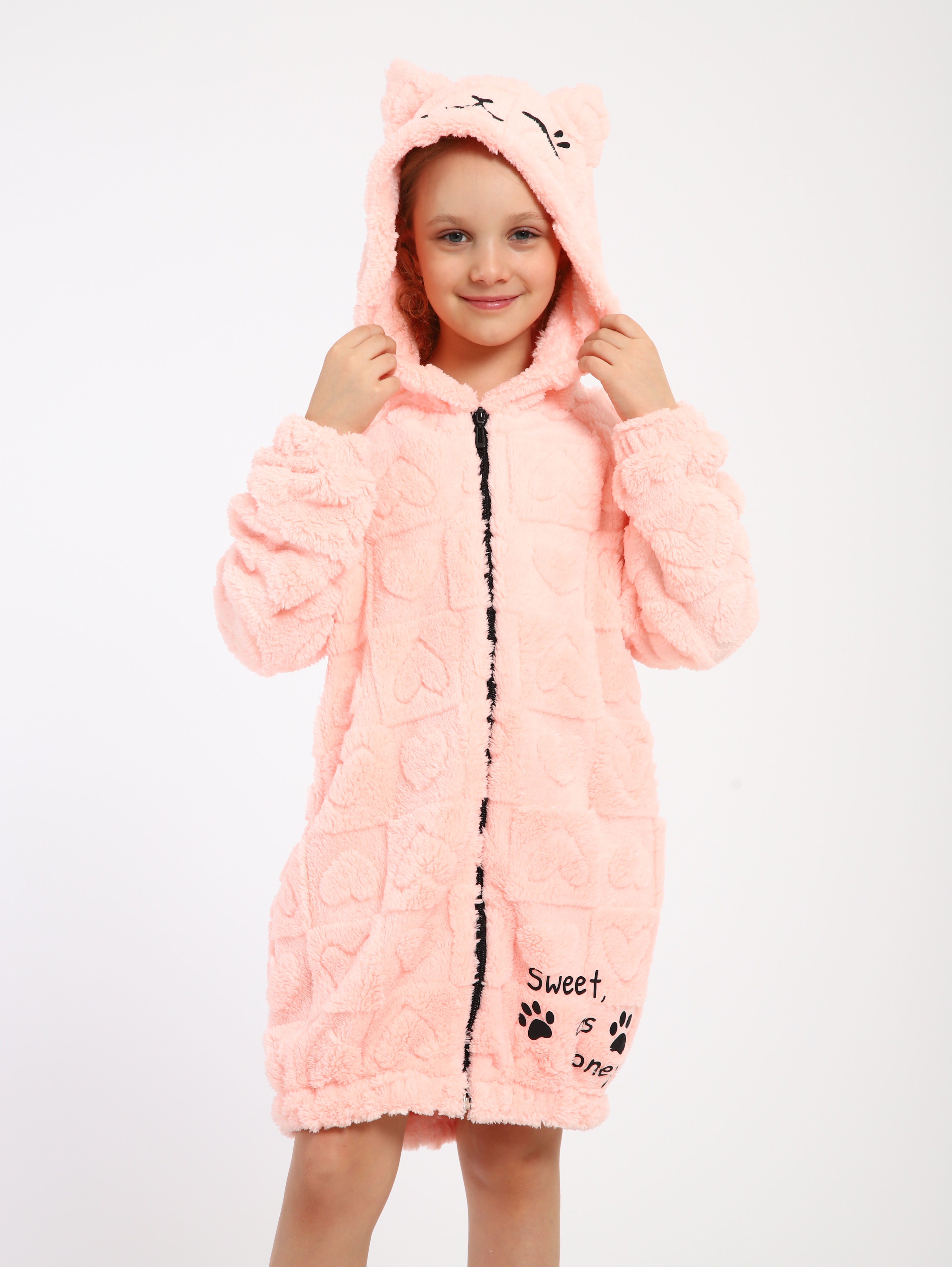 Халат ЛАДОШКИ Халат Мурлыка персик - фото 14