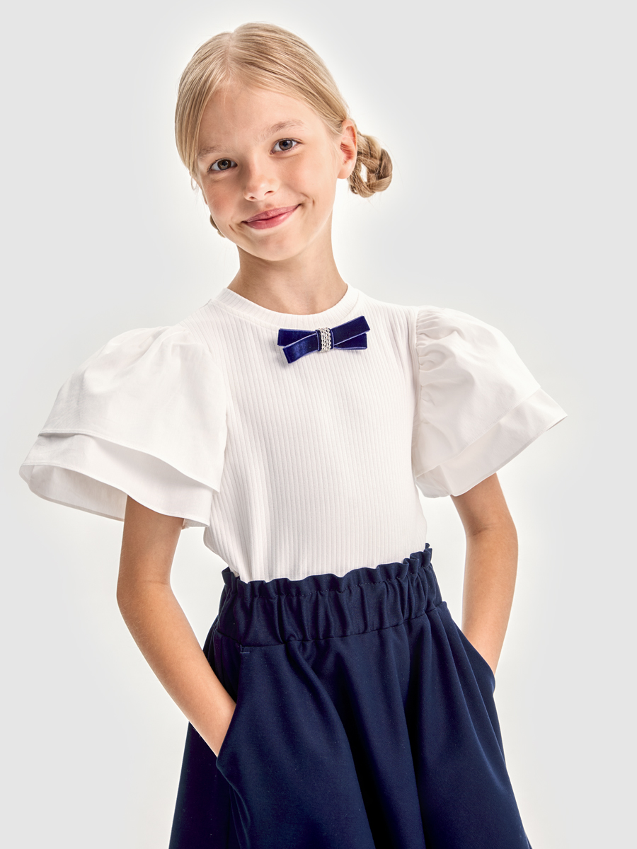 Блузка NIKASTYLE 4ш21625 белый - фото 7