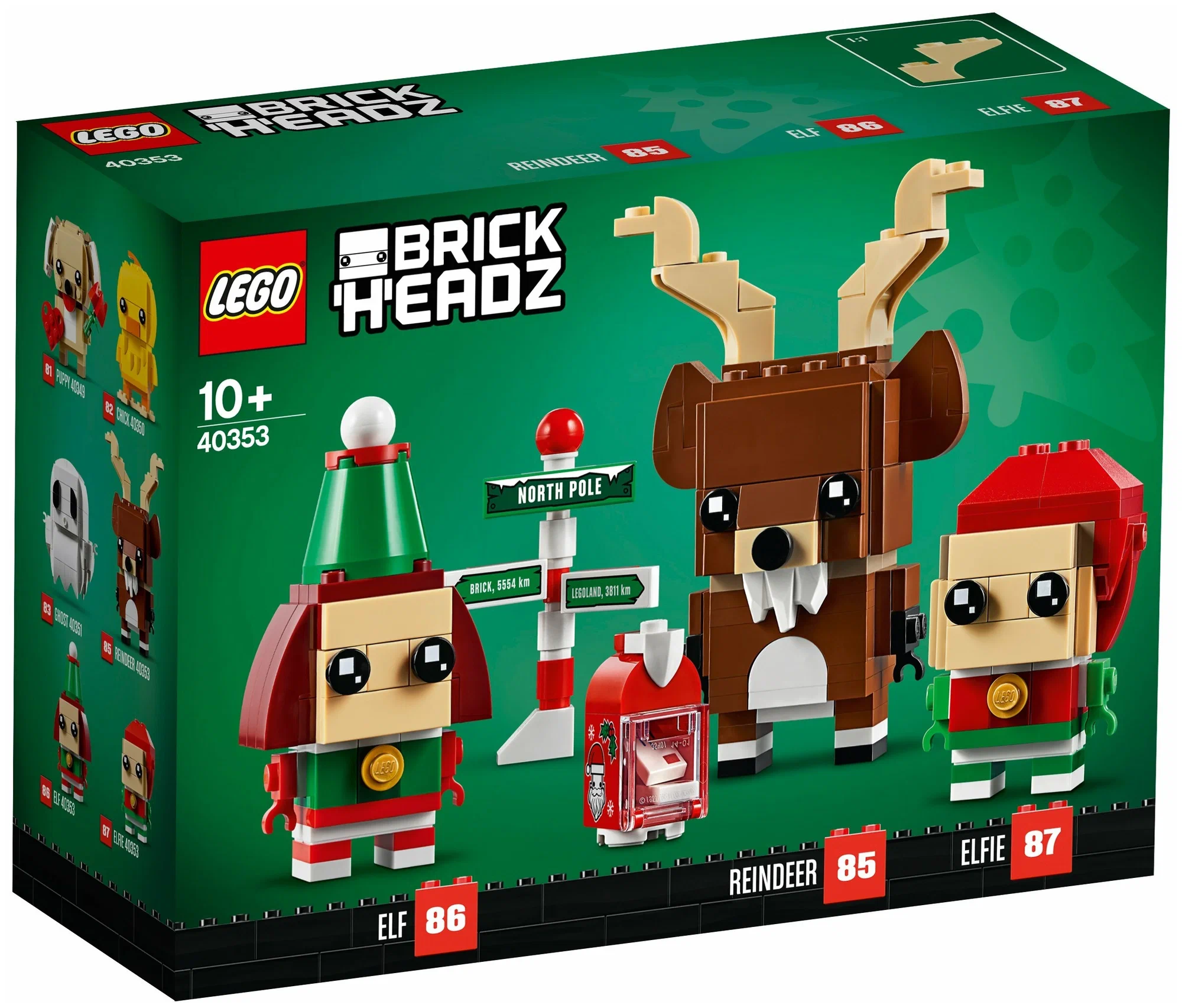 Изображение товара Конструктор LEGO BrickHeadz 40353 Олень и эльфы, новогодний набор для творчества Изображение товара Конструктор LEGO BrickHeadz 40353 Олень и эльфы, новогодний набор для творчества