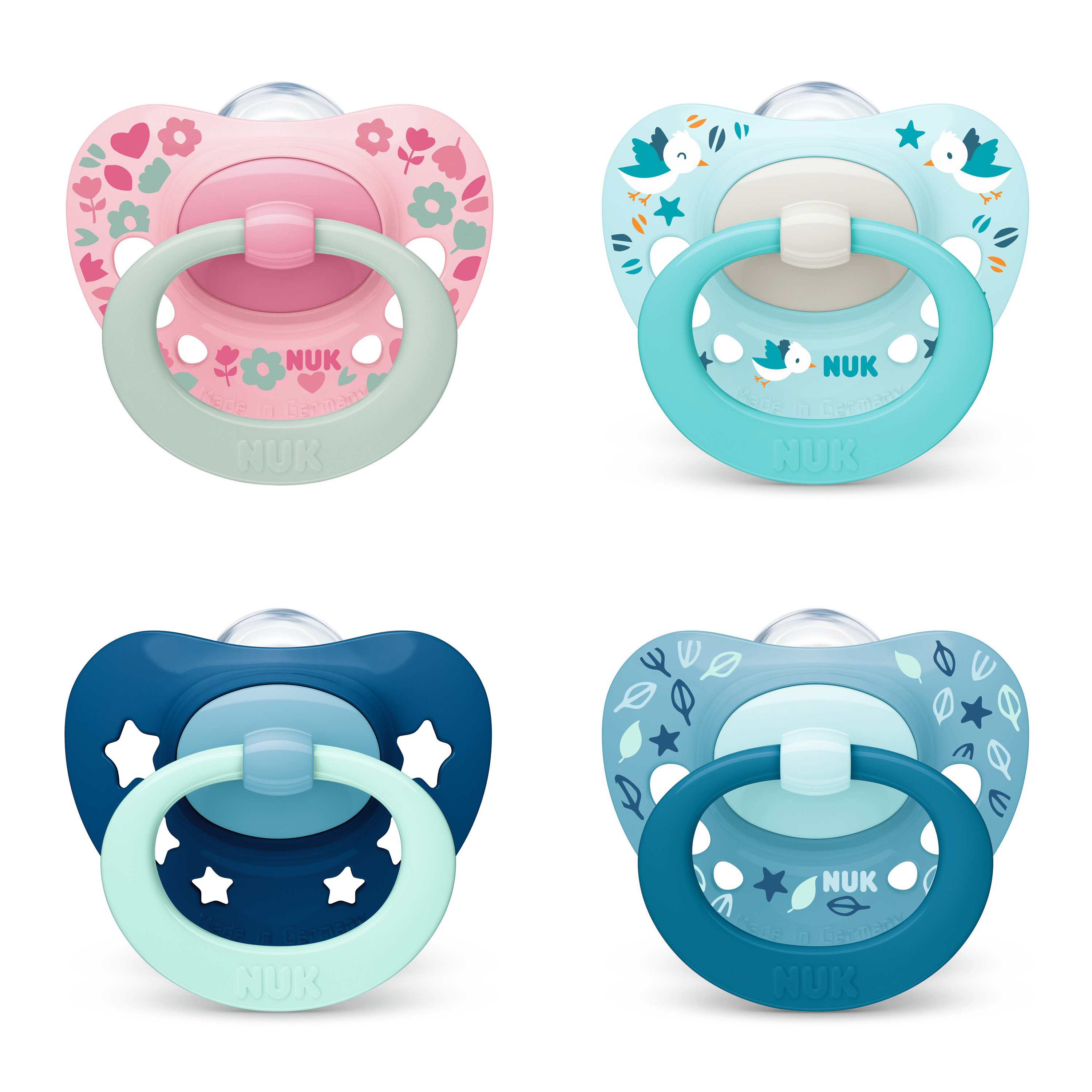 Пустышка Nuk силикон классическая от 6 мес. 1 шт. в ассортименте - фото 1