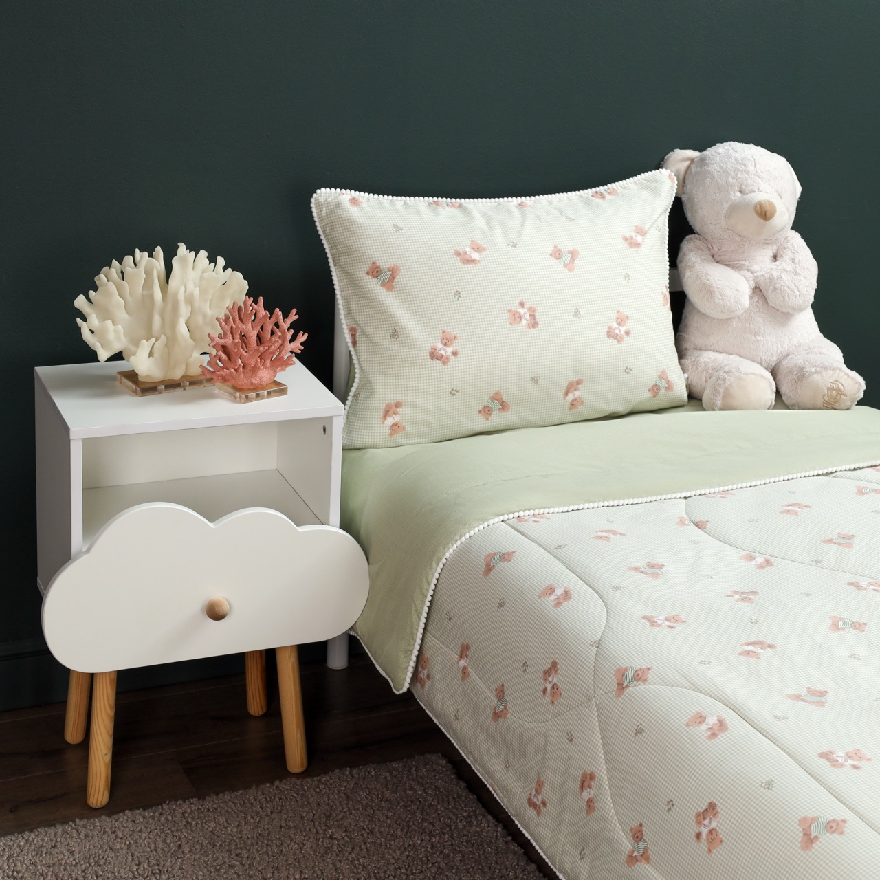 Комплект постельного белья Sofi de Marko Паддингтон(св.зеленый) полутораспальный 3 предм. - фото 2