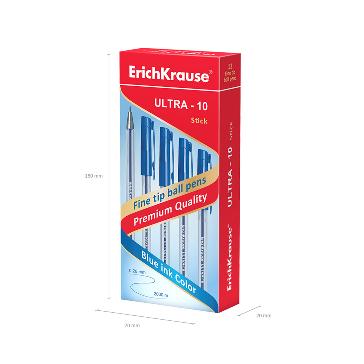 Ручка шариковая ErichKrause 12 шт. - фото 3