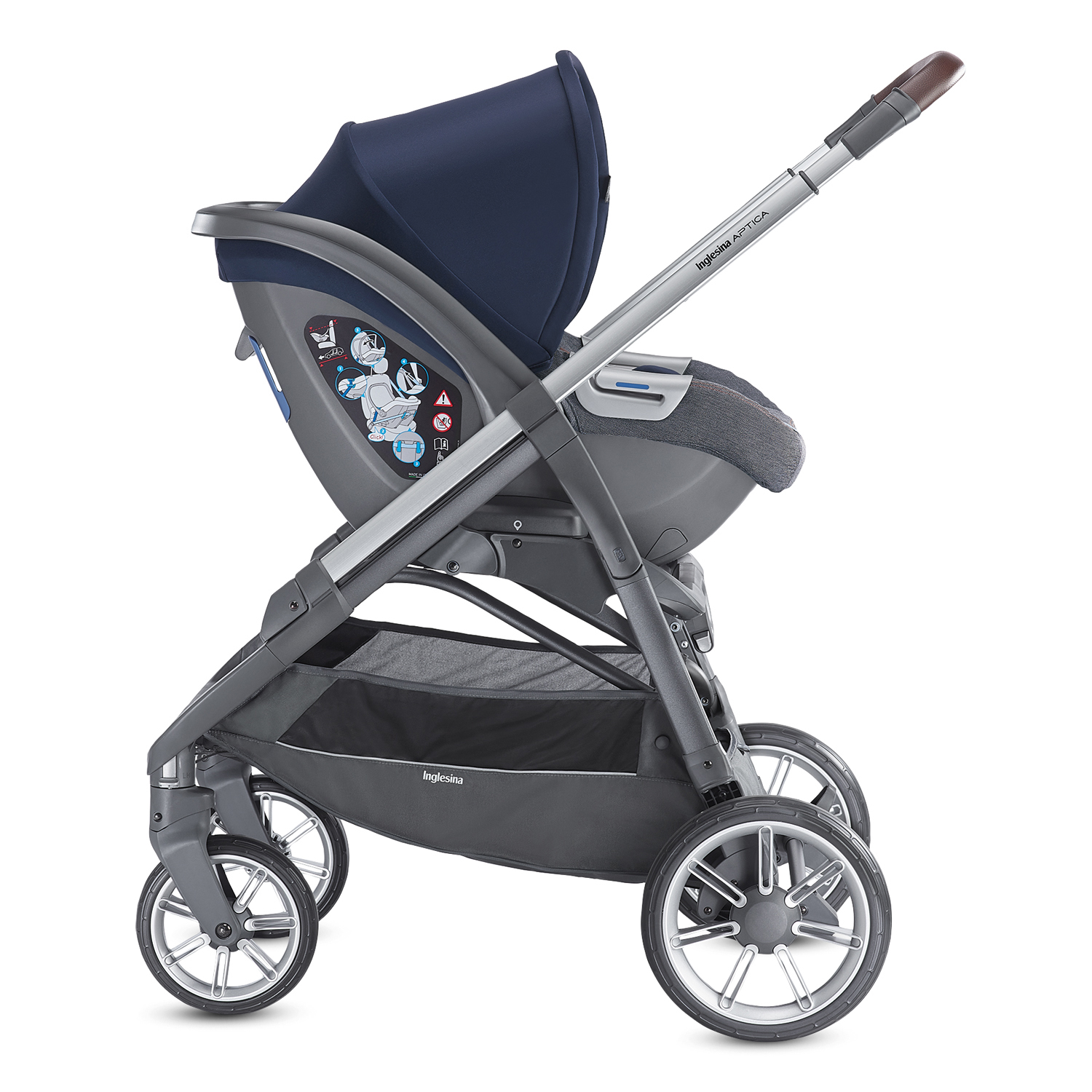 Коляска 4в1 Inglesina серый - фото 11