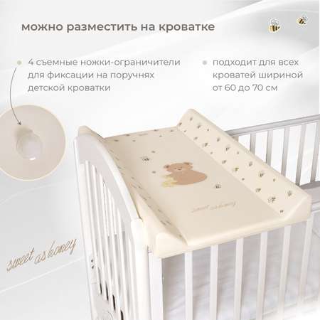 Доска пеленальная Nuovita Parallelo Honey Bear Ванильный