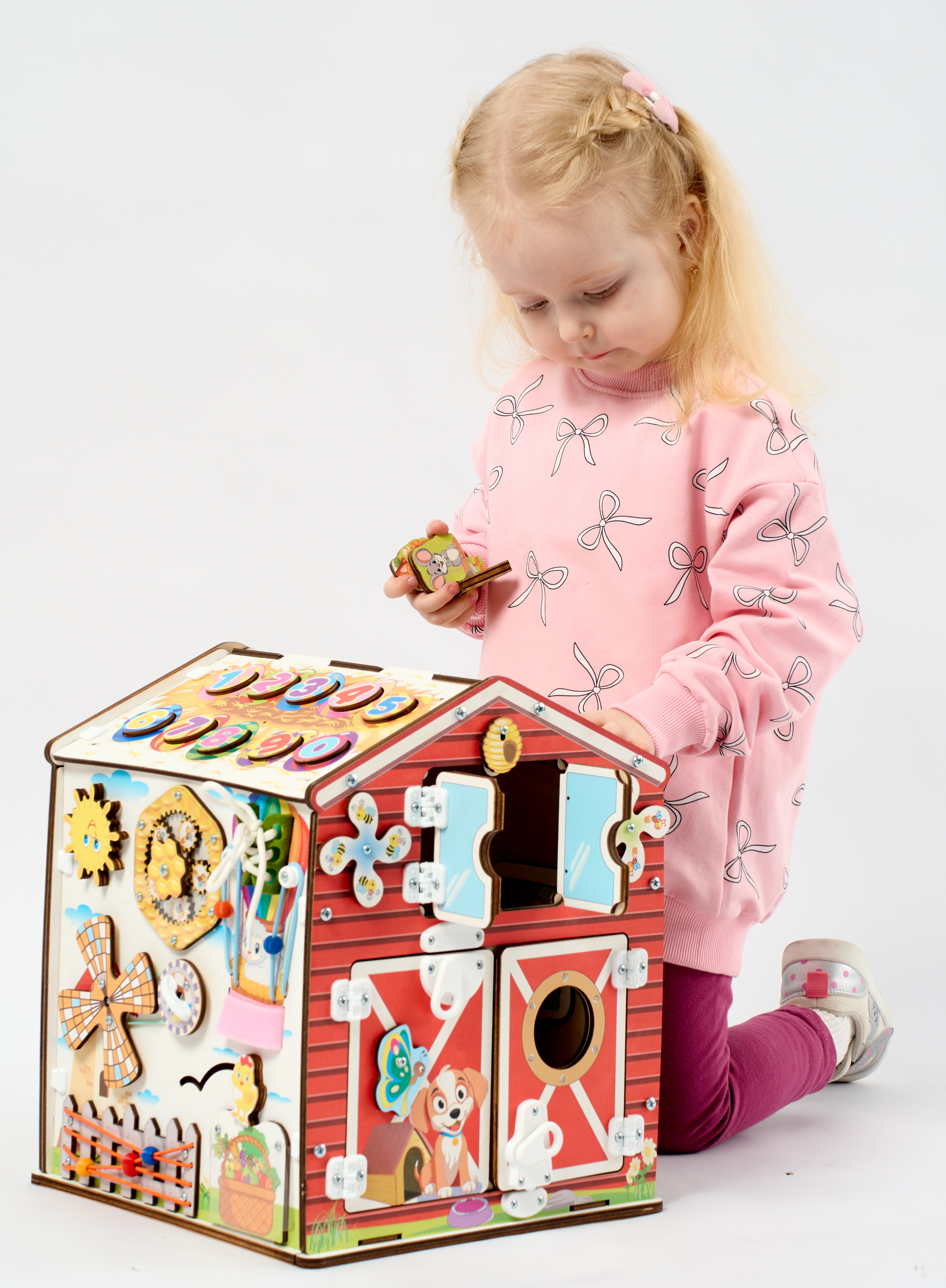 Игрушка MyKiddyQuest бизиборд Ферма - фото 15