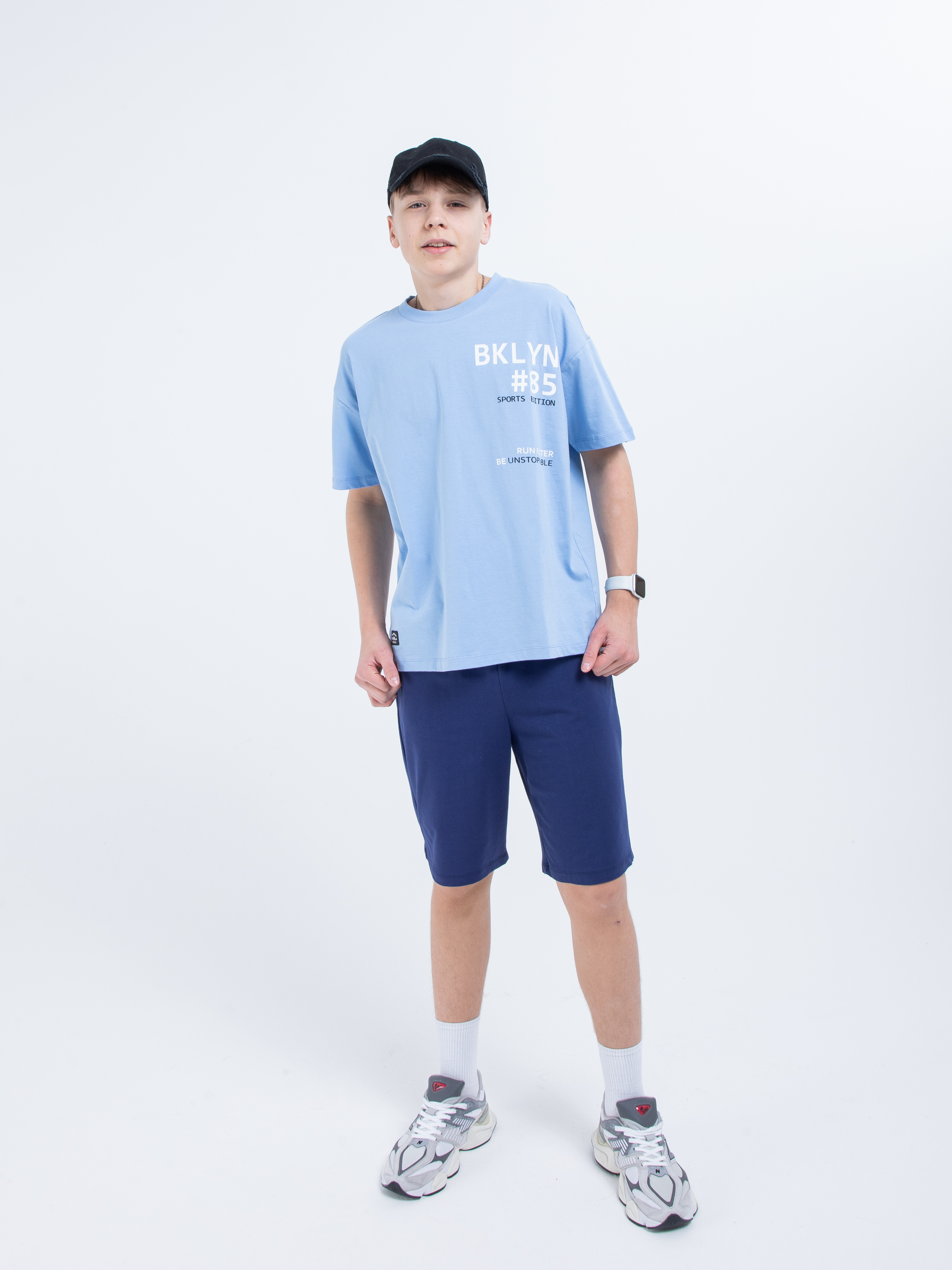 Футболка STELLA MODA 11213_голубой - фото 12