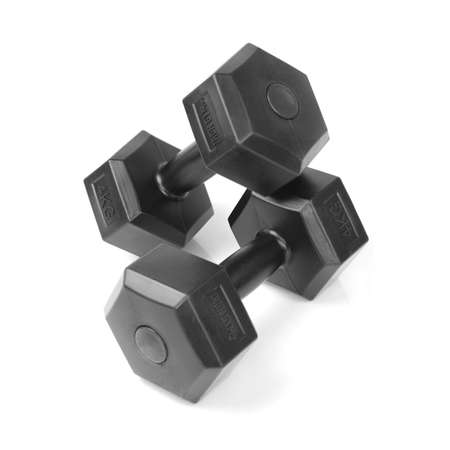 Гантели виниловые IRON GYM, 4 кг х 2 шт, черные