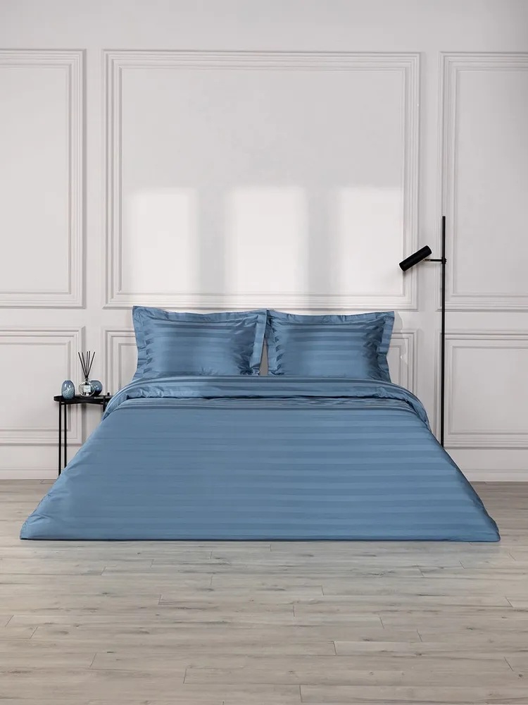 Комплект постельного белья Askona Comfort Stripe 3*3 2.0 односпальный 2 предм. - фото 1