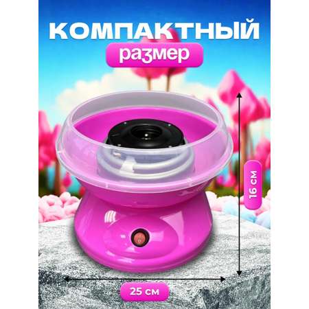 Аппарат для приготовления сахарной ваты CASTLELADY аппарат для сладкой ваты розовый COTTON CANDY MAKER