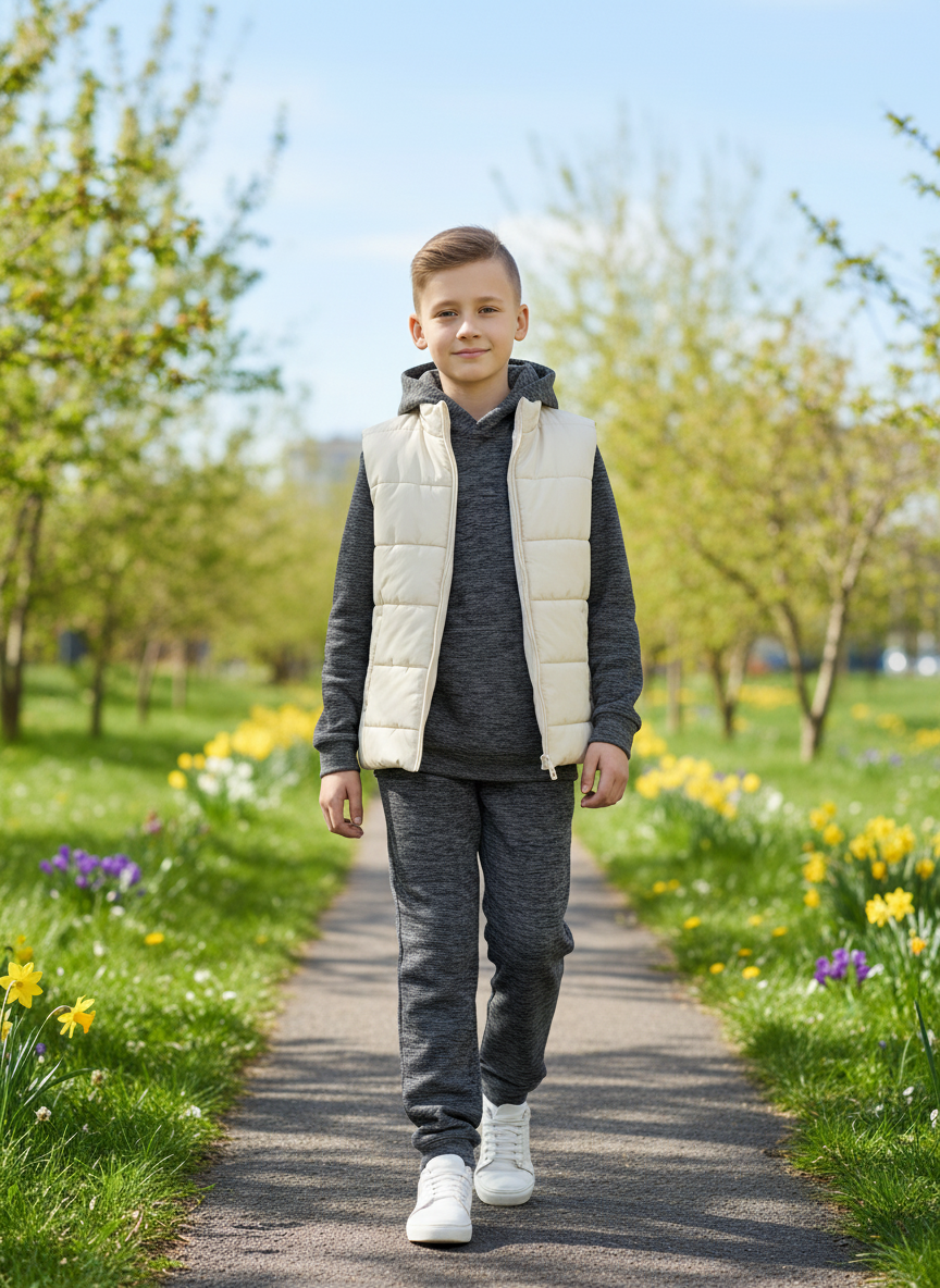 Худи и брюки ULTRA 7043кт-Ул т.серый - фото 2