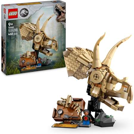 Конструктор LEGO Jurassic World Череп Трицератопса блочный