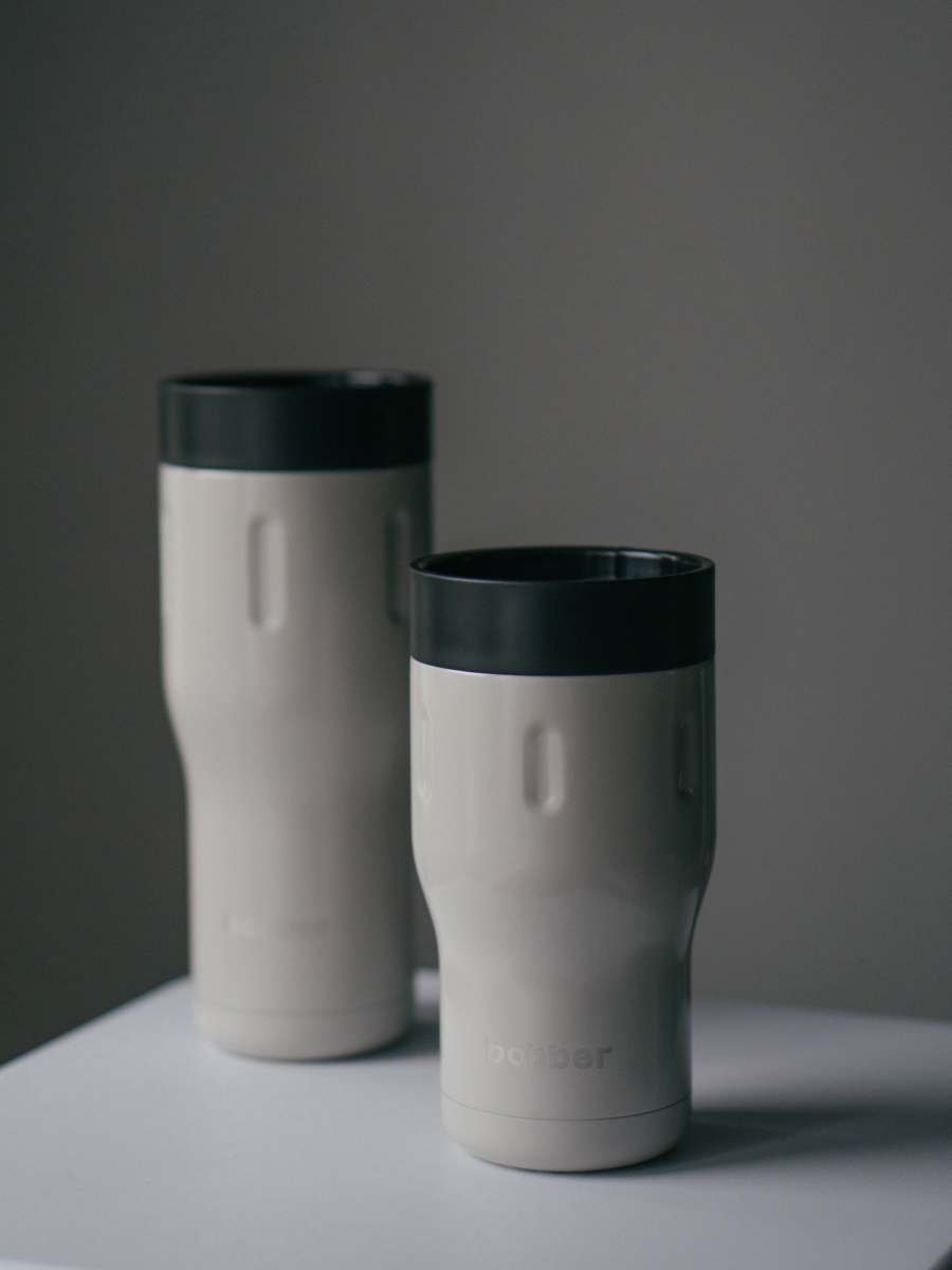 Термокружка 350 мл для напитков Tumbler Bobber серый - фото 4