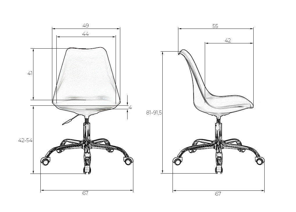 Офисное кресло DOBRIN белый - фото 9