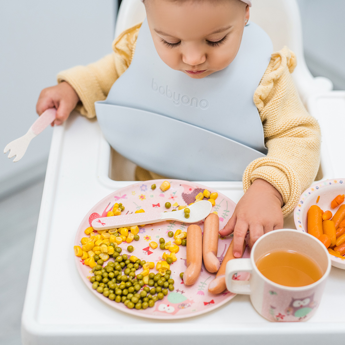 Нагрудник Babyono силикон 1 шт. - фото 6
