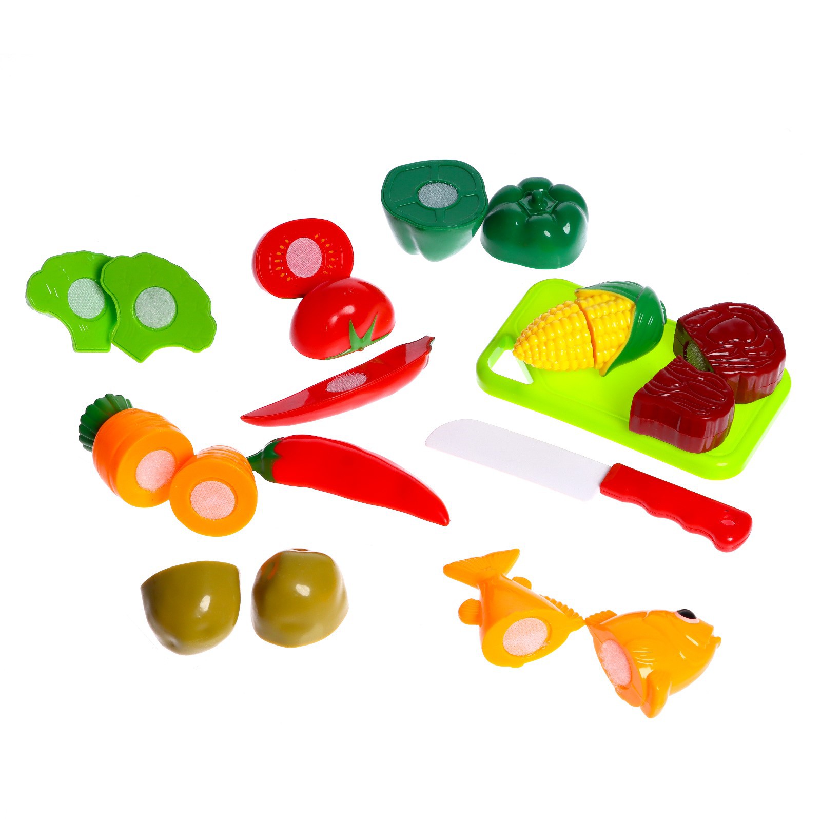 Игровой набор Sima-Land продукты, прилавок, касса, тележки и корзинки - фото 2