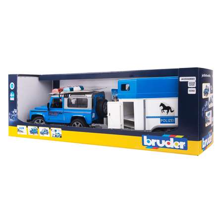 Игровой набор Bruder Land Rover Полиция