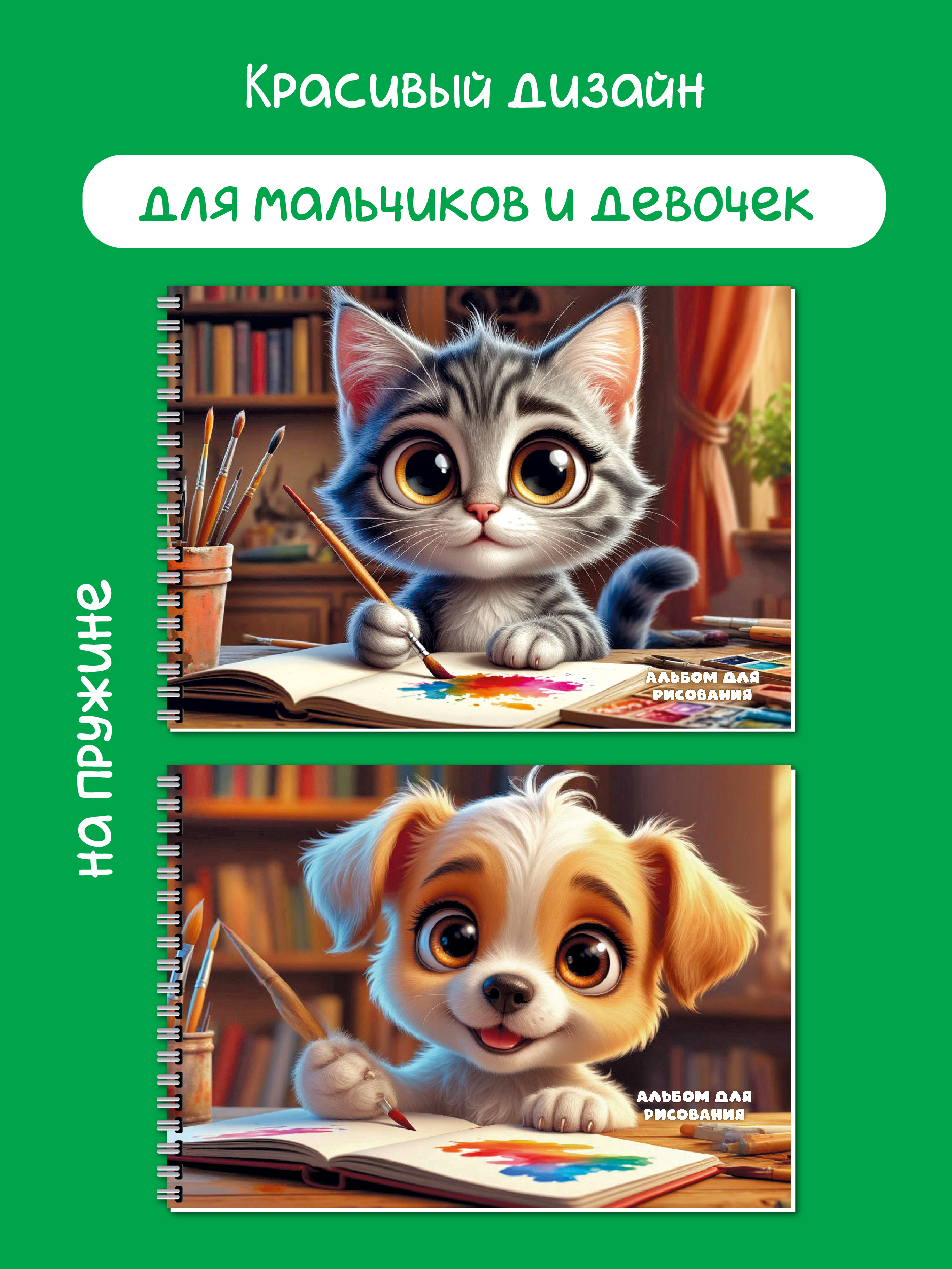 Альбом БимБиМон Животные-глазастики А4 40 лист. 2 шт. - фото 3