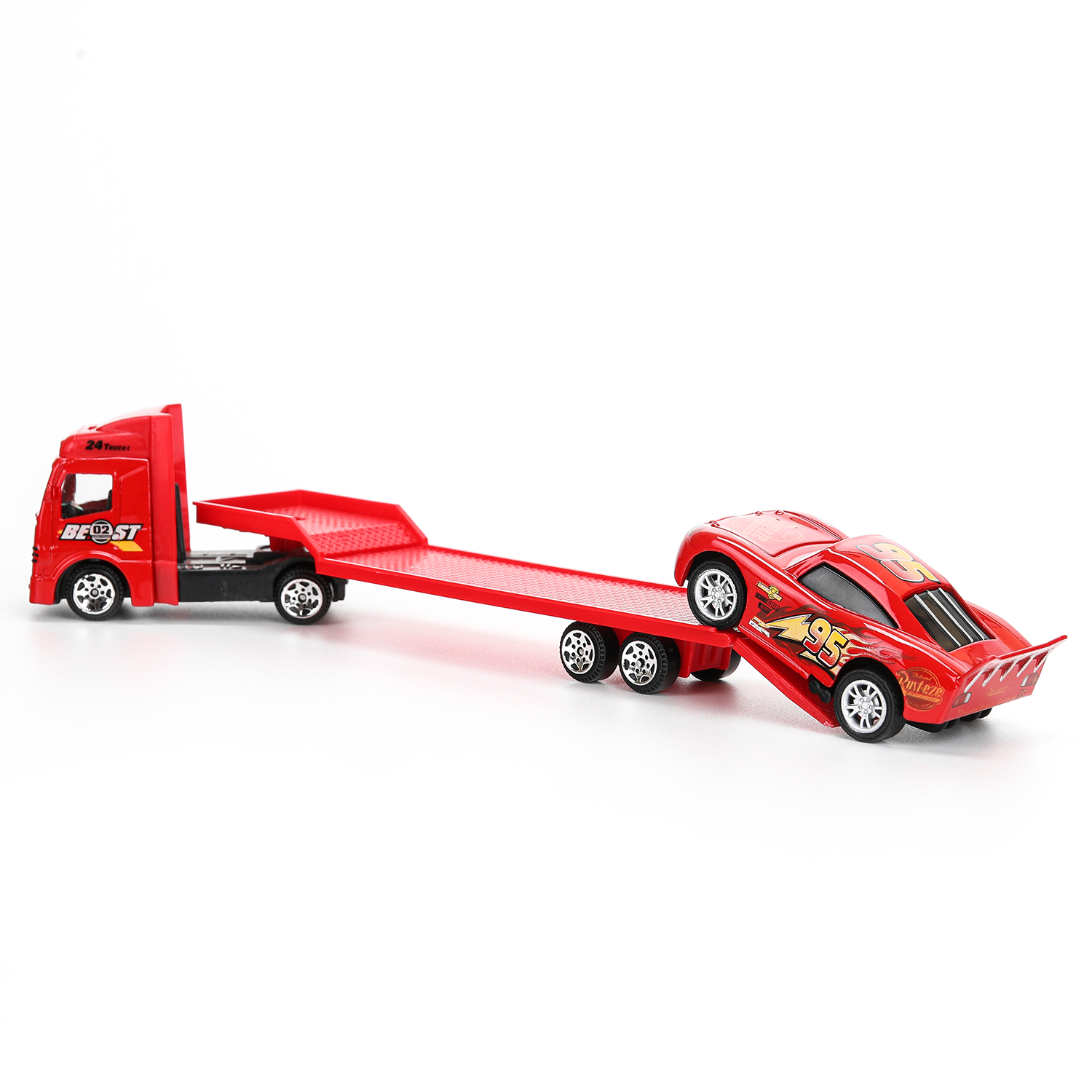 Игровой набор Huada Toys Тачки Автоперевозчик 393526 - фото 8