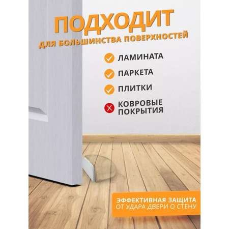 Ограничитель для двери MagicStyle силиконовый стоппер напольный