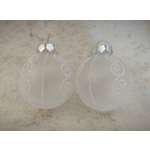 Набор Шар матовый кружева 2шт 8см Магия праздника MAG1939