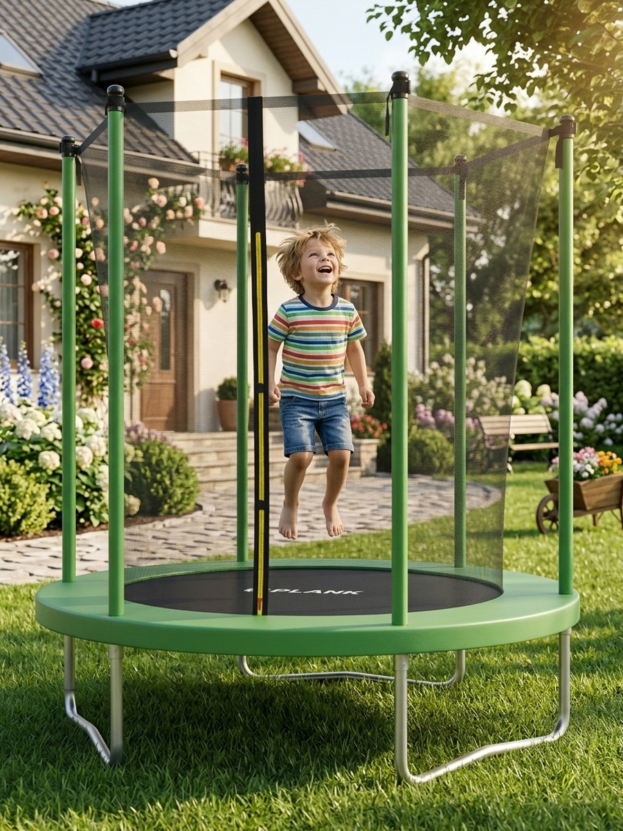 Уличный детский батут Plank SKY 6ft 183 см с внутренней сеткой - фото 6