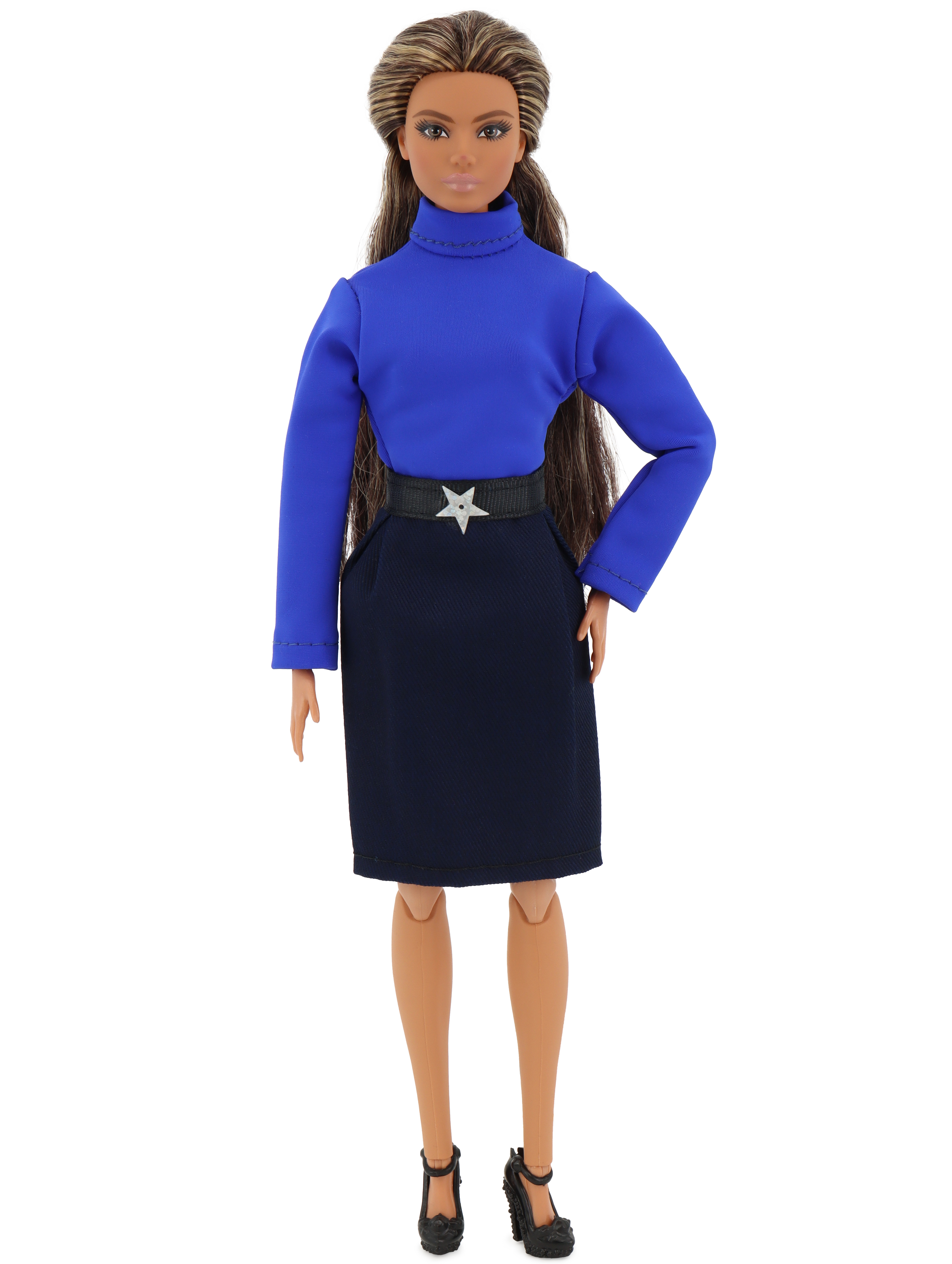 Одежда для кукол Модница 2017синий - фото 2