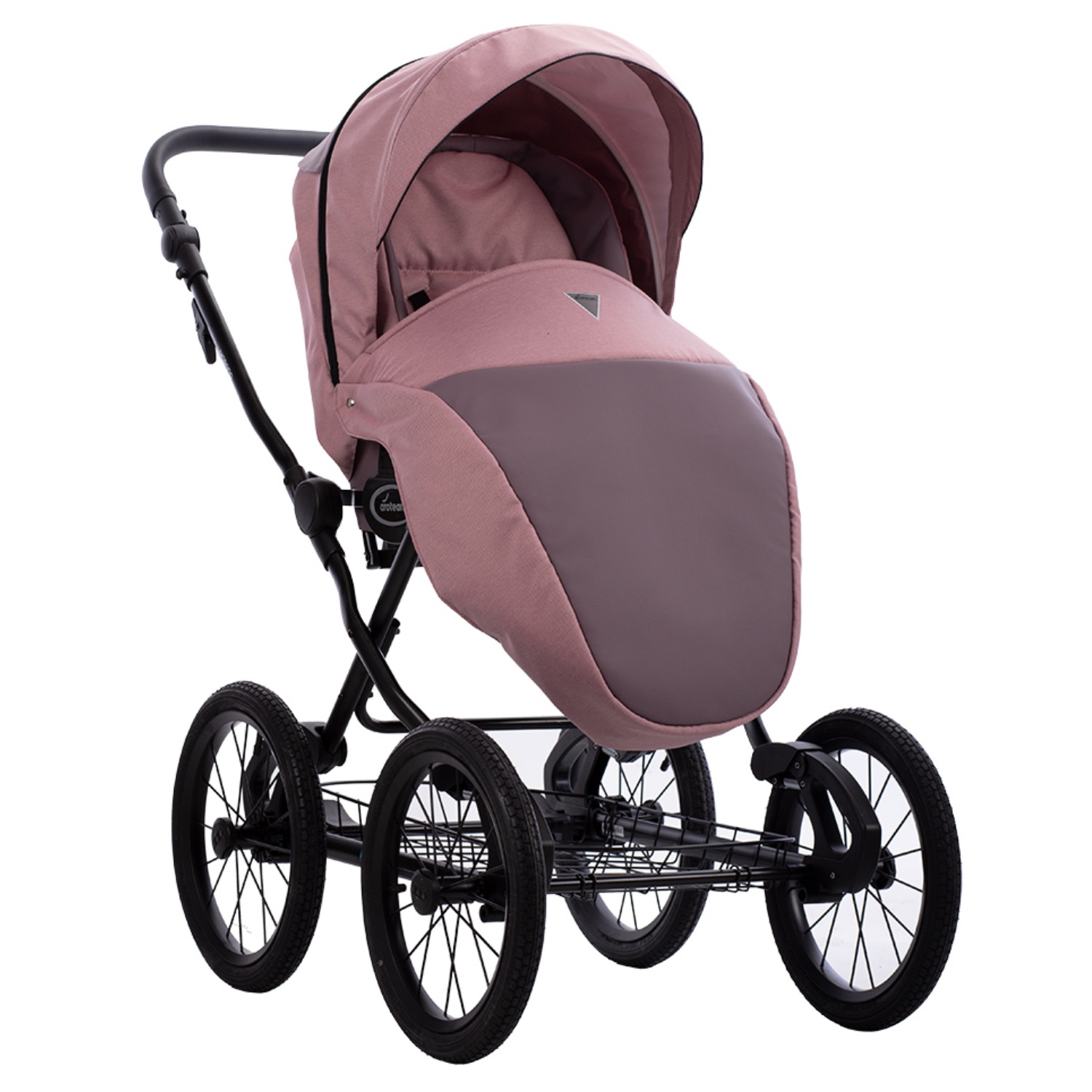 Коляска 2в1 Aroteam Moreno SL 04 розовый - фото 4
