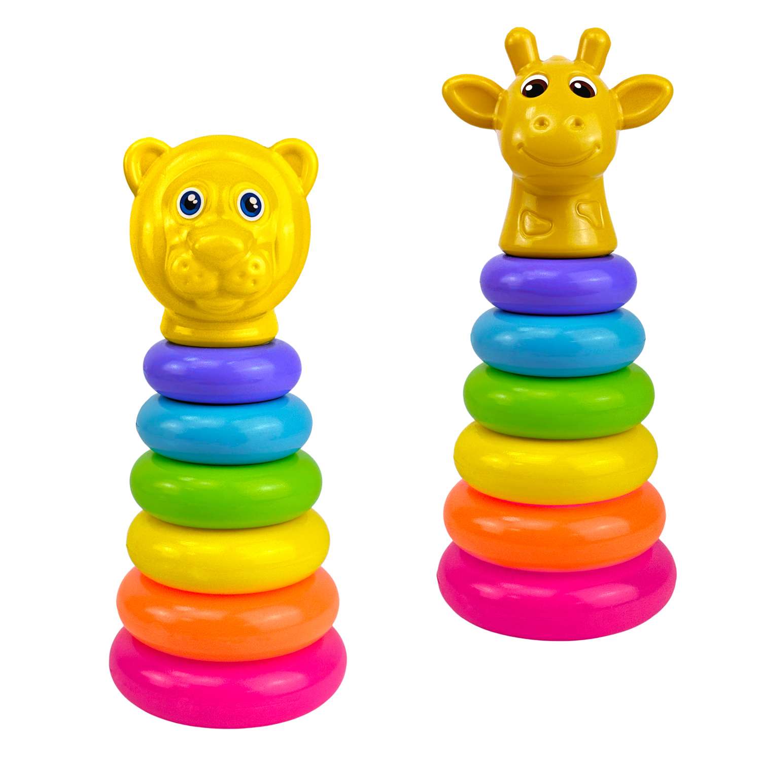 Игрушка СТРОМ пирамидка зоопарк в ассортименте - фото 1