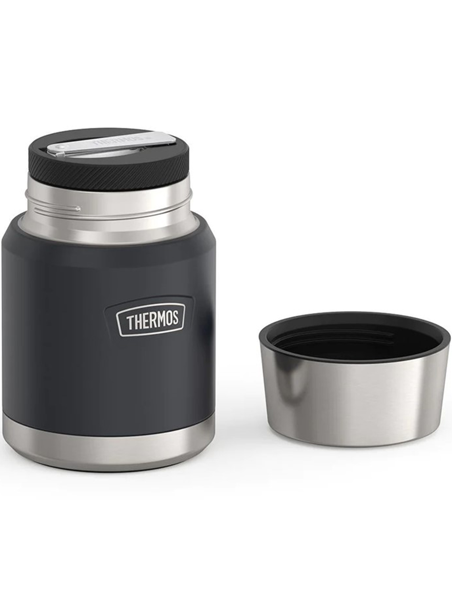 Термос для еды супа 470 мл с ложкой THERMOS ICON-300 гранитный – нержавеющая сталь герметичный тепло/холод 10/24 часа - фото 9