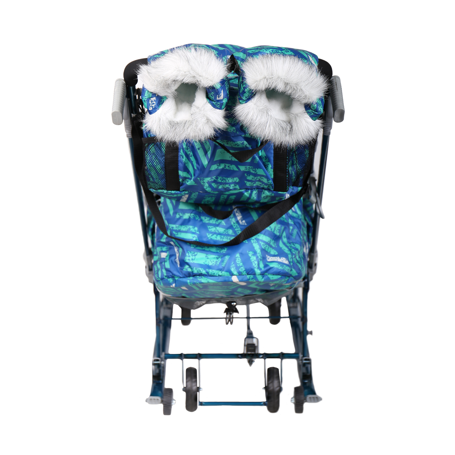 Санки-коляска Ника Синий - фото 6