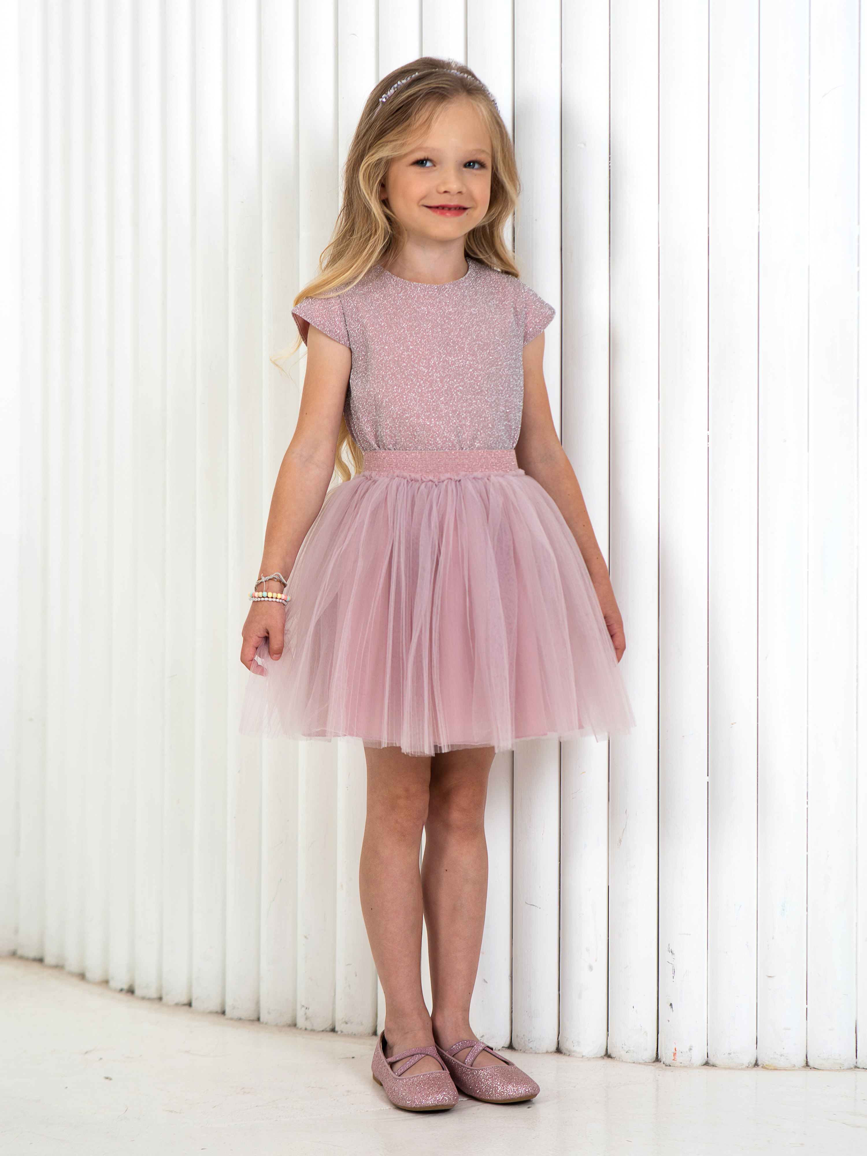 Юбка LisaWeta S-142 пудра - фото 4