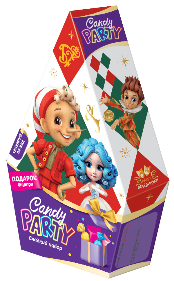 Подарочный набор Конфитрейд Candy Party Большая елка Буратино 200г - фото 1