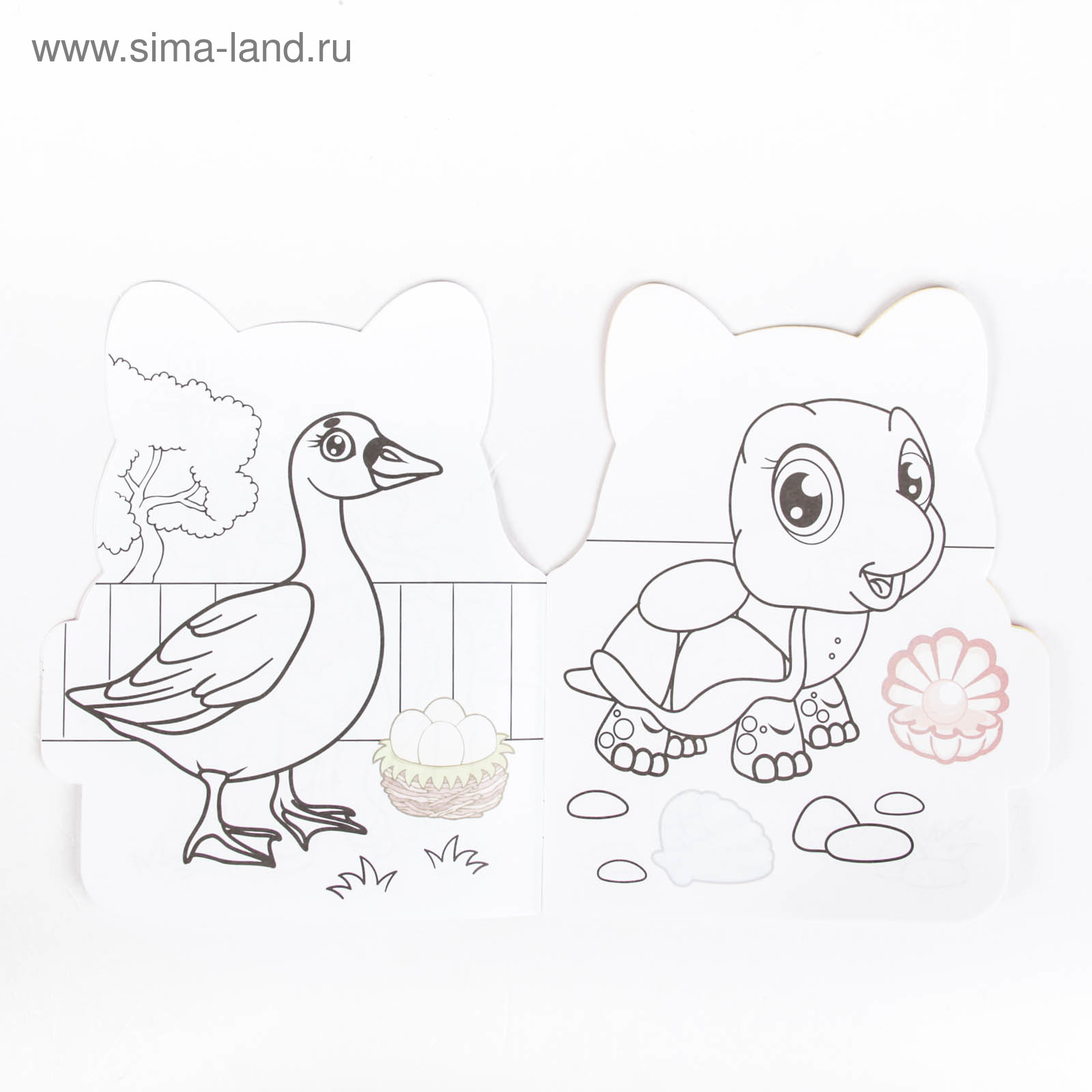 Раскраска Буква-ленд формовая с наклейками Котёнок 16 стр - фото 2