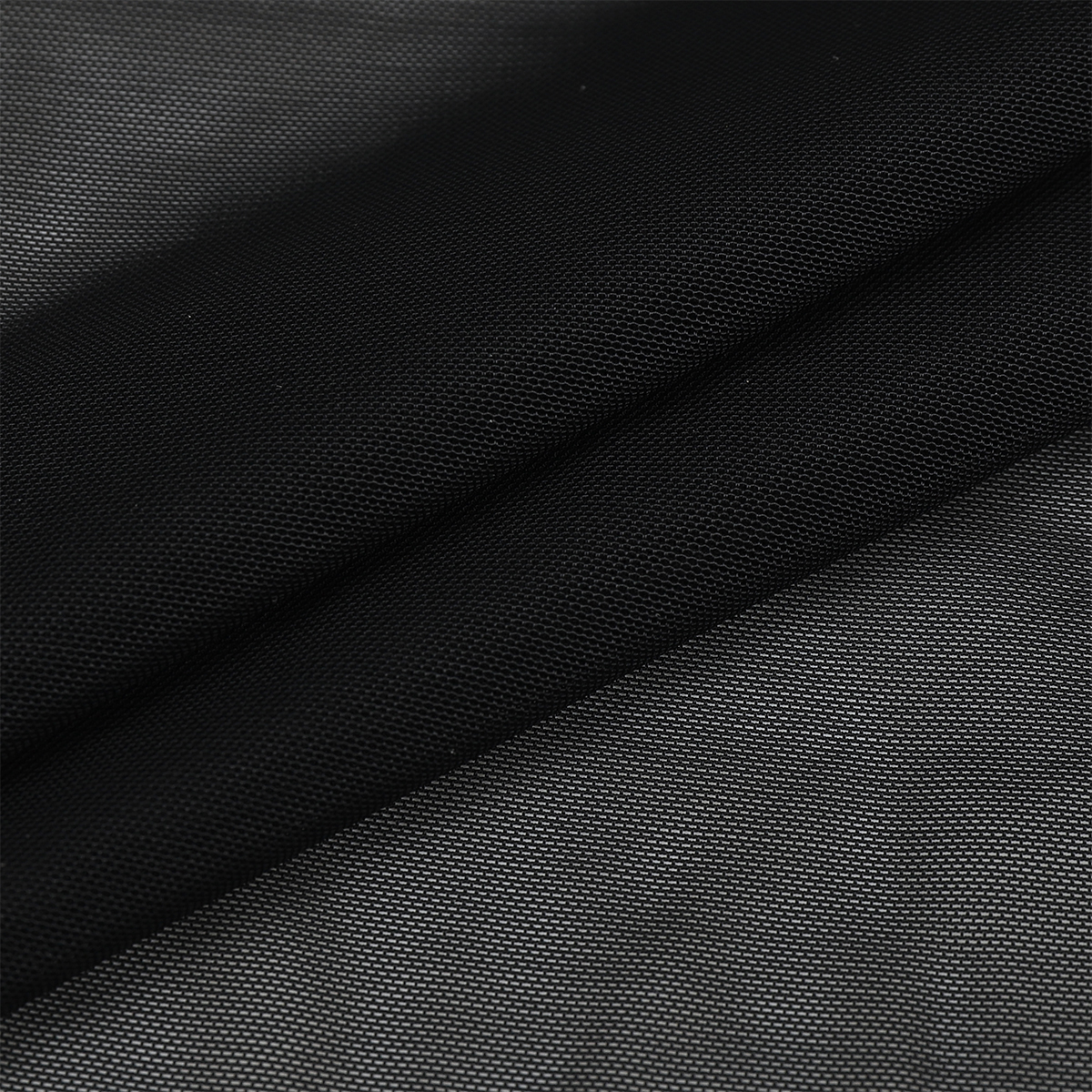 Ткань KRUZHEVO сетка эластичная утягивающая цвет 170 черный - фото 3