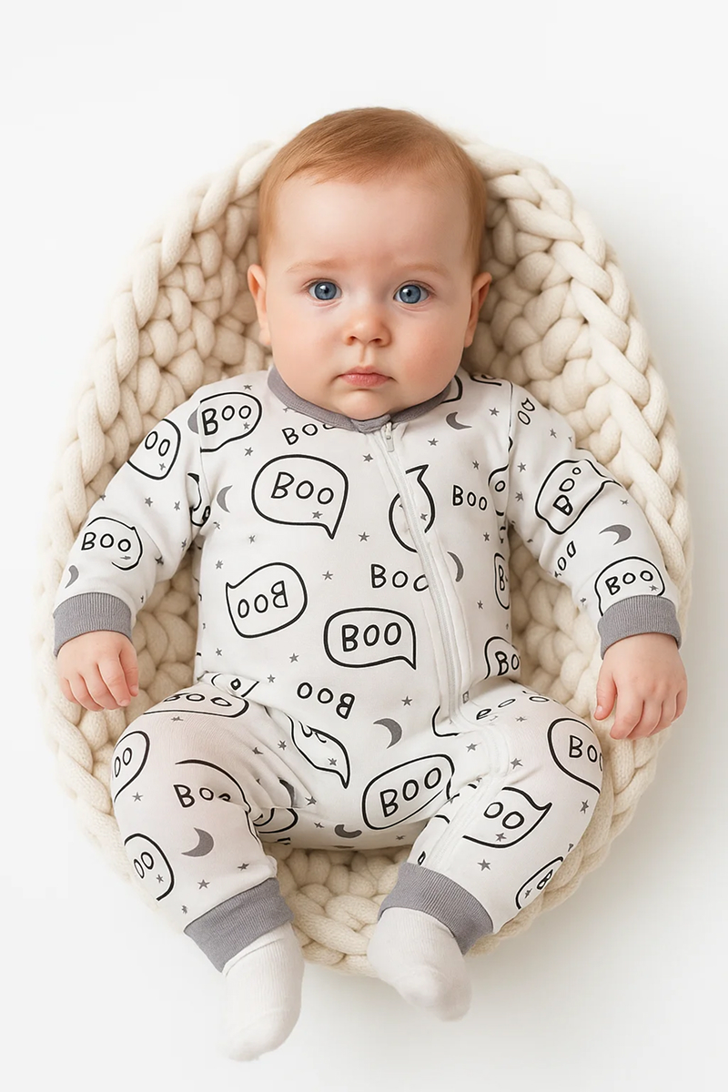 Изображение товара Комбинезон Эскимо для малышей - теплый и мягкий хлопковый слип для новорожденных