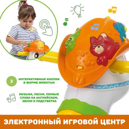 Игрушка-каталка Chicco говорящая «Лошадка Baby Rodeo» 12м+
