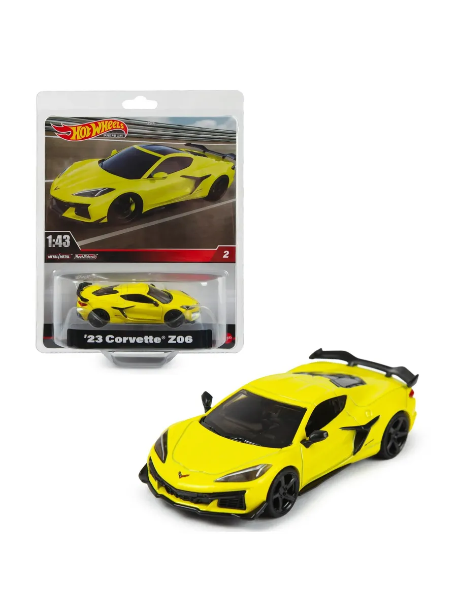 Автомобиль Hot Wheels Premium 1:43 '23 Corvette Z06 1:43 120571 - фото 1