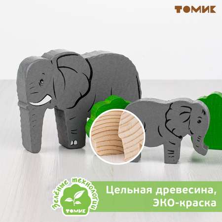 Конструктор Томик Африка 35 деталей деревянный