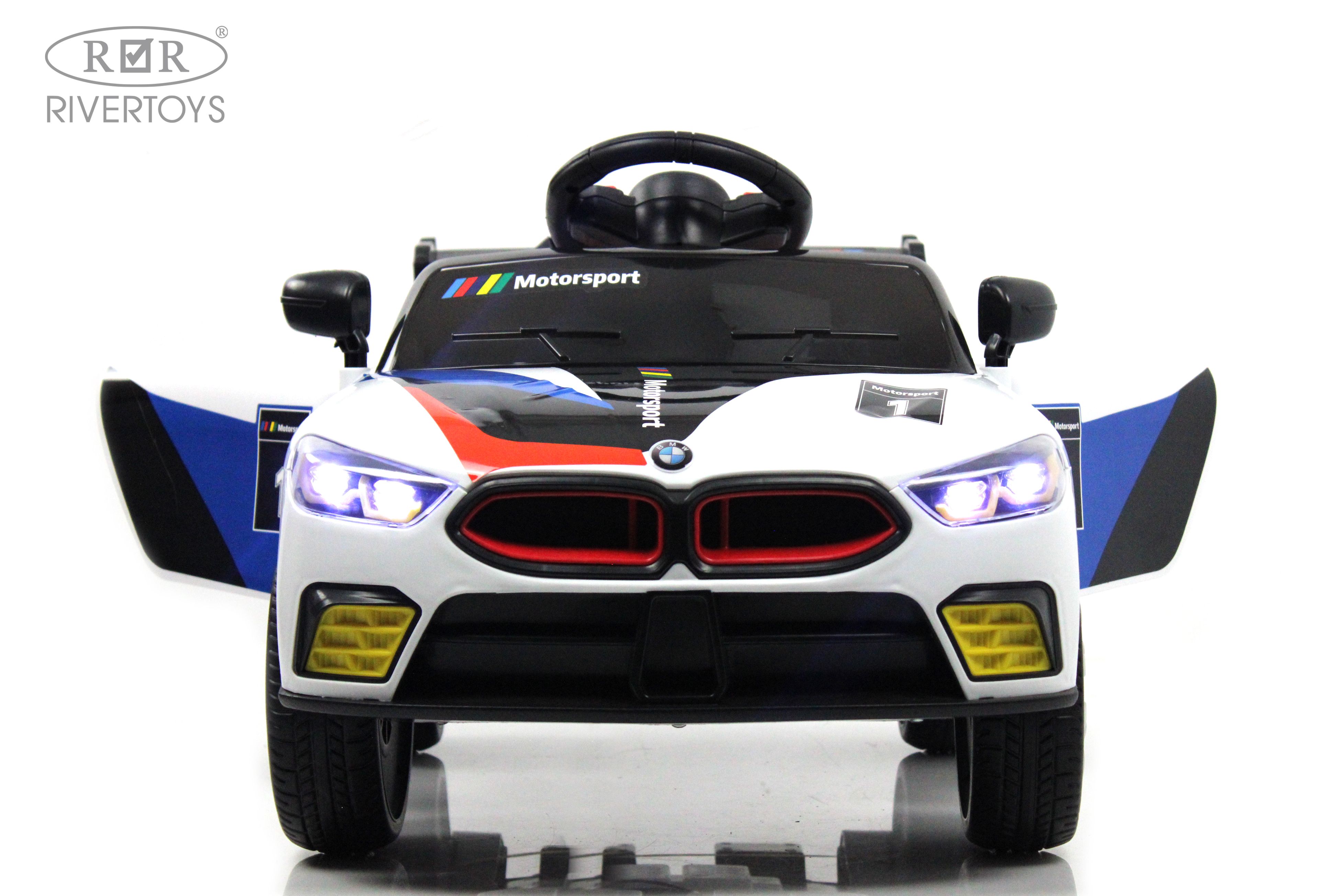 Электромобиль RIVERTOYS F444FF-WHITE С пультом ДУ - фото 13