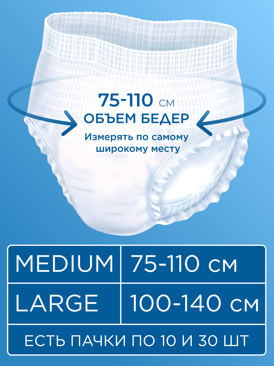 Подгузники для взрослых TerezaMed M 30 шт. 1 упак. - фото 2