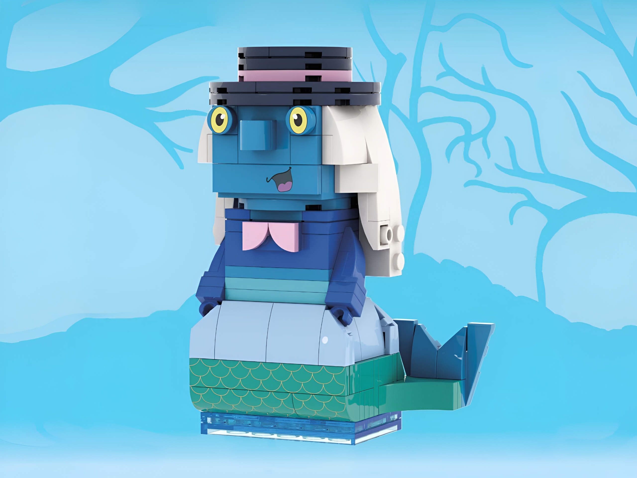 Конструктор brick labs Конструктор Водяной из мини-блоков 155 дет. - фото 3