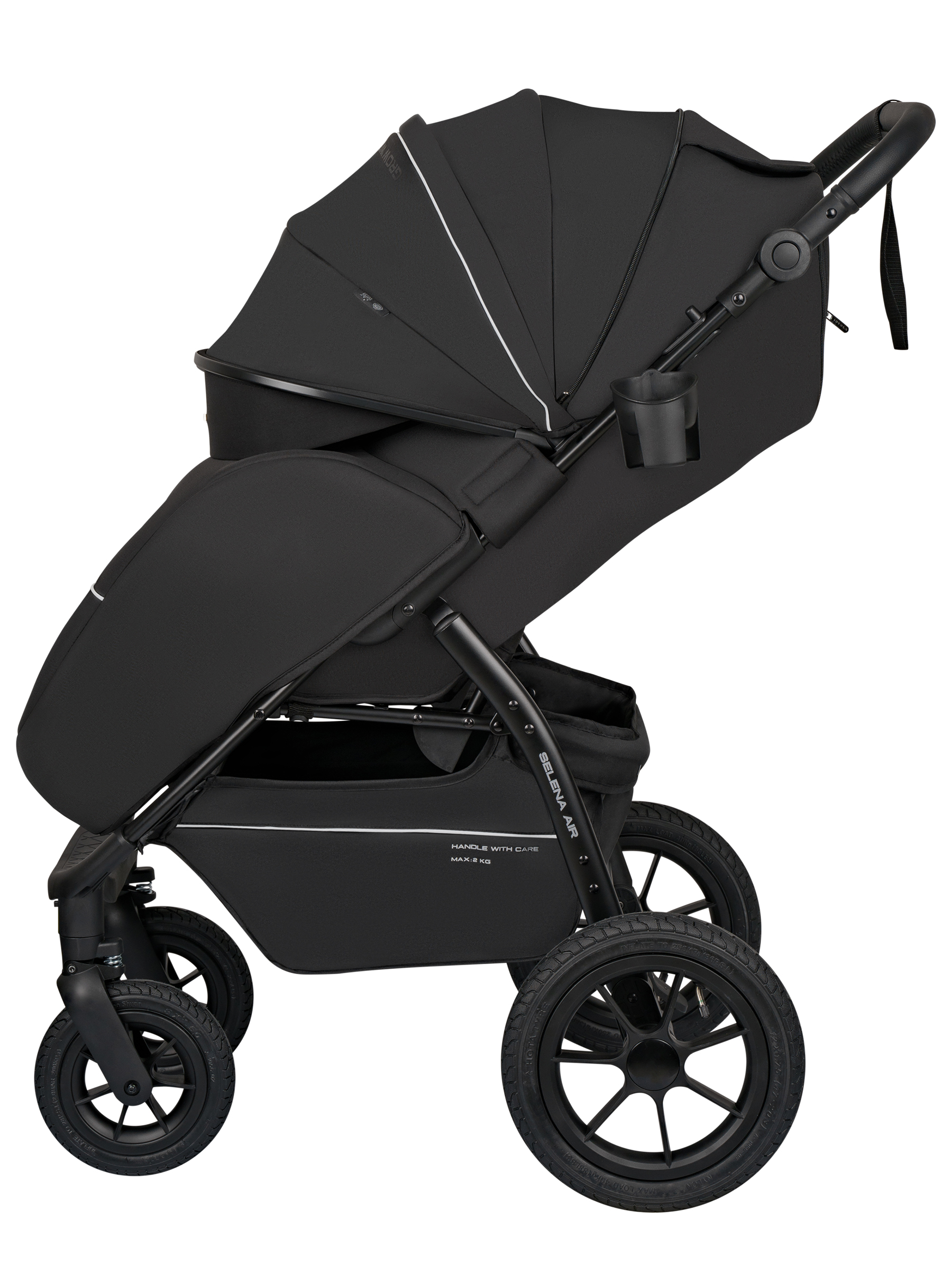 Коляска прогулочная JOVOLA Selena Air new черный - фото 7