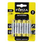 Батарейки FORZA AA LR6 4 штуки в блистере